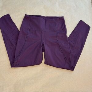 Member's Mark Purple Leggings with cut out design and pockets